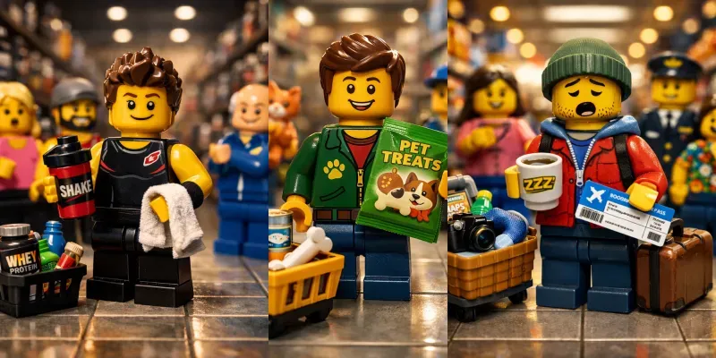 Cinematic Lego Store Life Scene Series generated by undefined