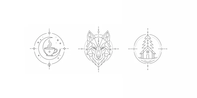 Minimalist Linear Logo Creators generated by undefined