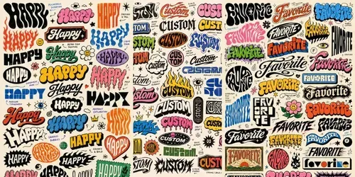 Experimental Lettering Concept Sheets generated by chatgpt-image