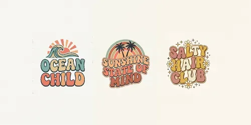 70s Groovy Tshirt Design Pack39 Designs generated by gemini-image