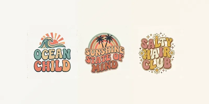 70s Groovy Tshirt Design Pack39 Designs generated by undefined