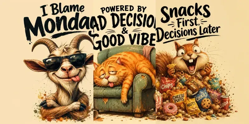 Funny Animal Quote Posters generated by undefined