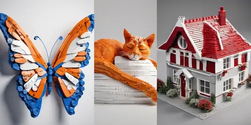 Lego Brick 3D Collections generated by stable-diffusion