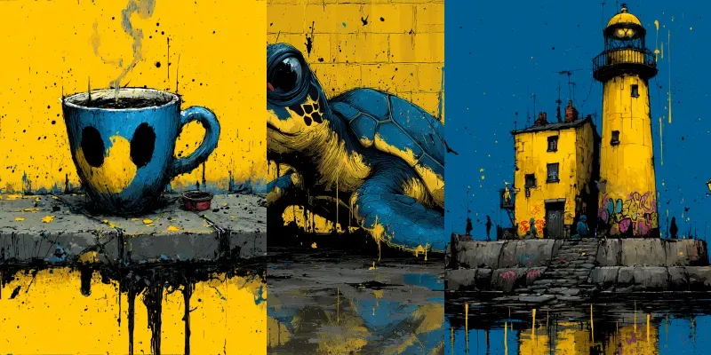 Ink Sketch Street Art Drip Charms generated by undefined