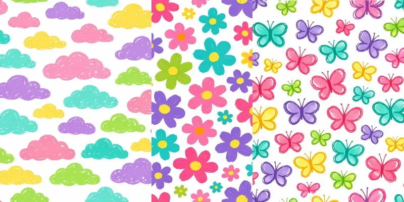 Cute Handdrawn Doodle Patterns generated by undefined
