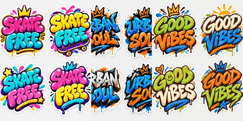 Custom Graffiti Sticker Pack