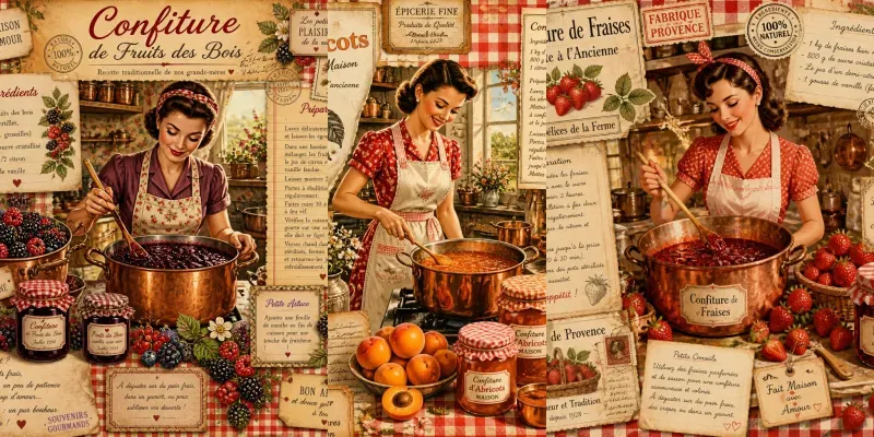 Vintage French Jam Kitchen Pages generated by undefined