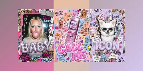 Y2k Teen Zine Chaotic Scrapbooks generated by gemini-image