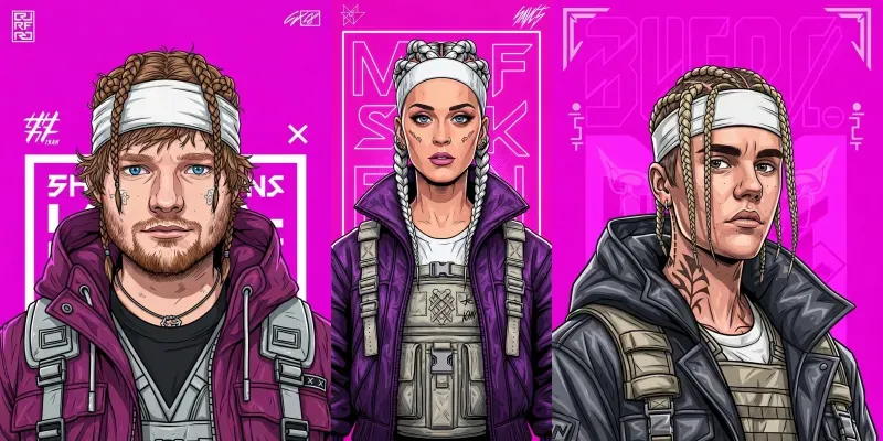 Neon Street Soldiers Braided Warriors generated by undefined