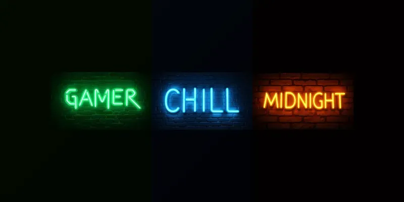 Luminous Custom Neon Typography generated by undefined