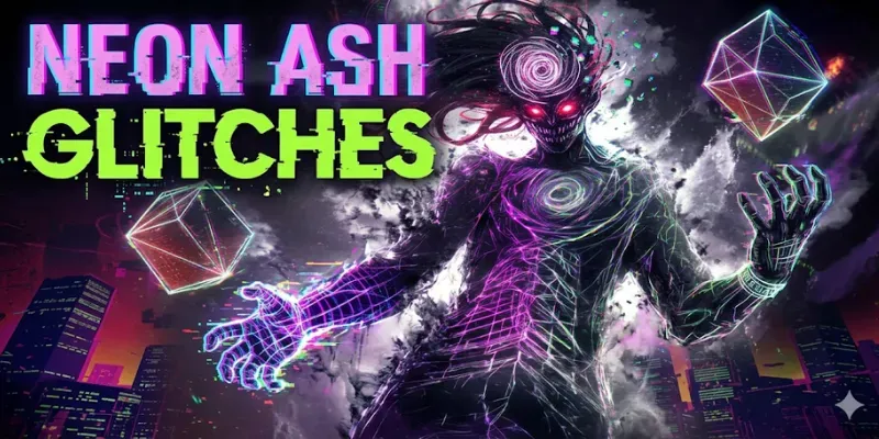 Neon Ash Glitches generated by undefined