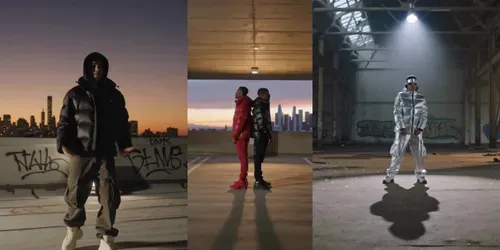 Cinematic Urban Rap Scenes generated by kling