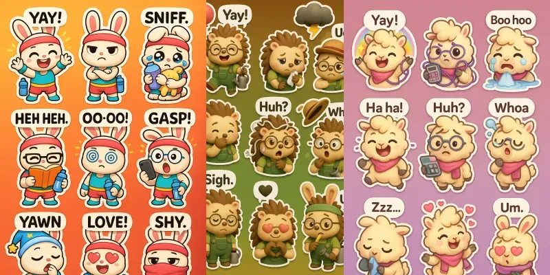 Chibi Sticker Packs generated by undefined