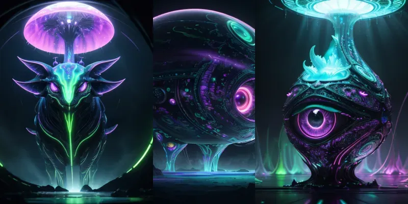 Psychedelic Scifi Horror Generator generated by undefined
