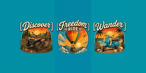 Retro Adventure Vehicle Tshirt Art generated by chatgpt-image