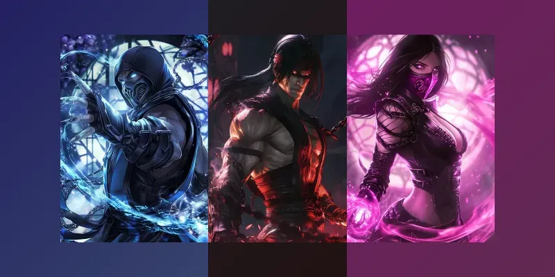 Gothic Anime Mortal Kombat Characters generated by undefined