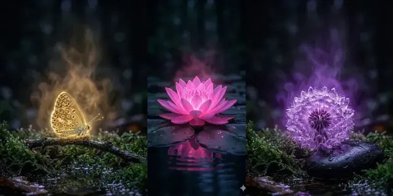 Bioluminescent Macro Wonderlands generated by undefined