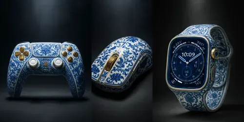 Gold X Porcelain Illustrations generated by chatgpt-image
