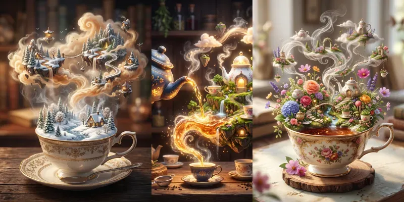 Worlds Brewed In A Cup generated by undefined