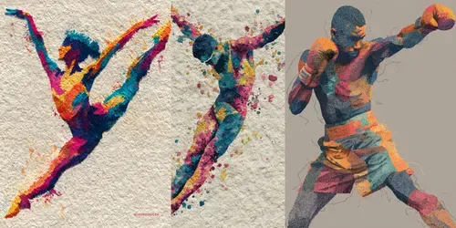Dot Marker Sports Art Generator generated by midjourney