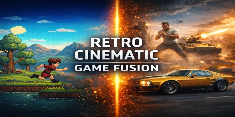 Retro Cinematic Game Fusions generated by undefined