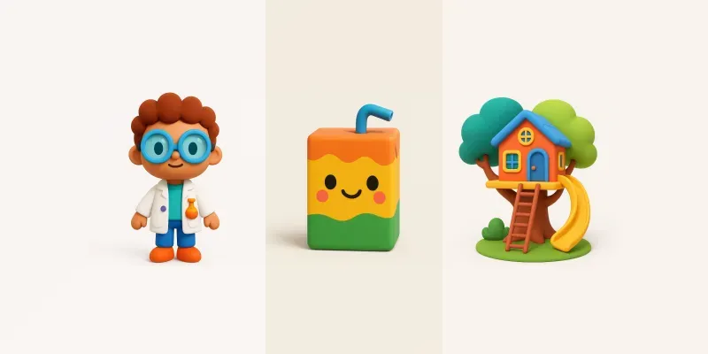 3D Toca Boca Style Object Creators generated by undefined