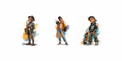 Stylized Editorial Character Portraits generated by chatgpt-image