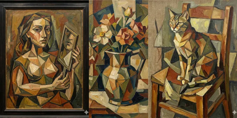 Cubism Oil Paintings generated by undefined