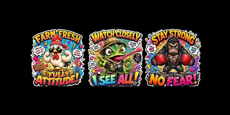 Cute Mascot Sticker Bundle Packs generated by undefined