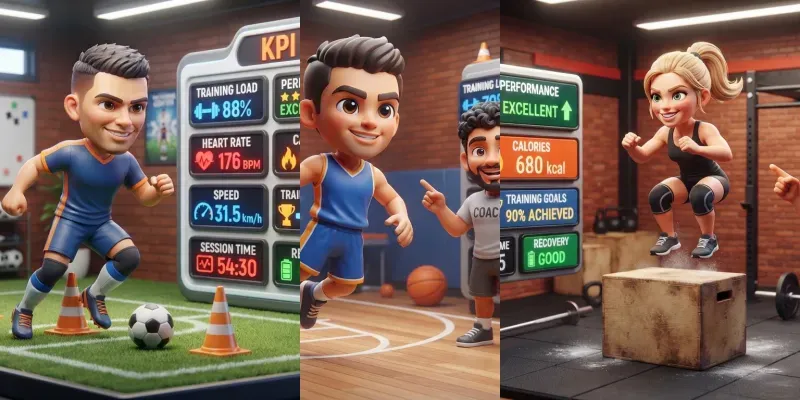 3D Sport Training Kpi Dashboards