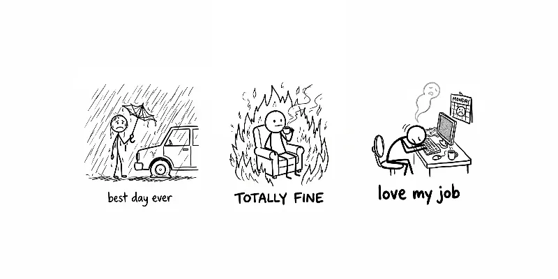 Sarcastic Stick Figures Doodles generated by undefined