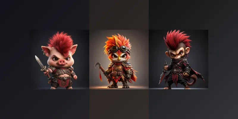 Punk Warrior Animal Character Generator generated by undefined