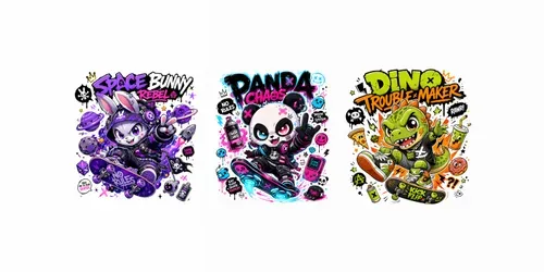 Street Chaos Monsters generated by chatgpt-image