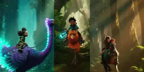 Jungle Ride Cinematic Adventures generated by sora