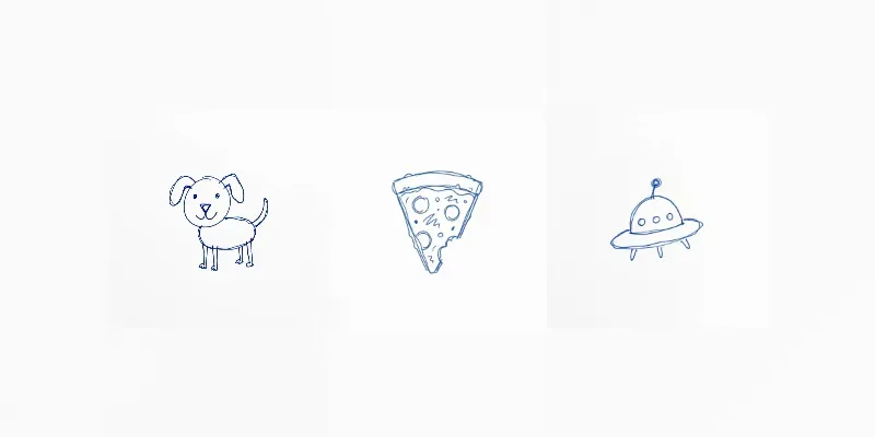 Minimalist Freehand Drawing Icons generated by undefined