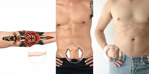 Hyperrealistic Virtual Tattoo Tryons generated by gemini-image