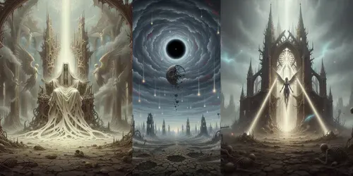 Surreal Divine Visions Biblical generated by gemini-image