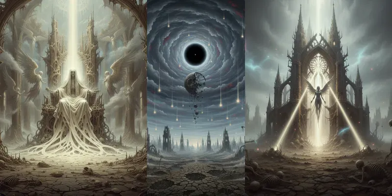 Surreal Divine Visions Biblical generated by undefined