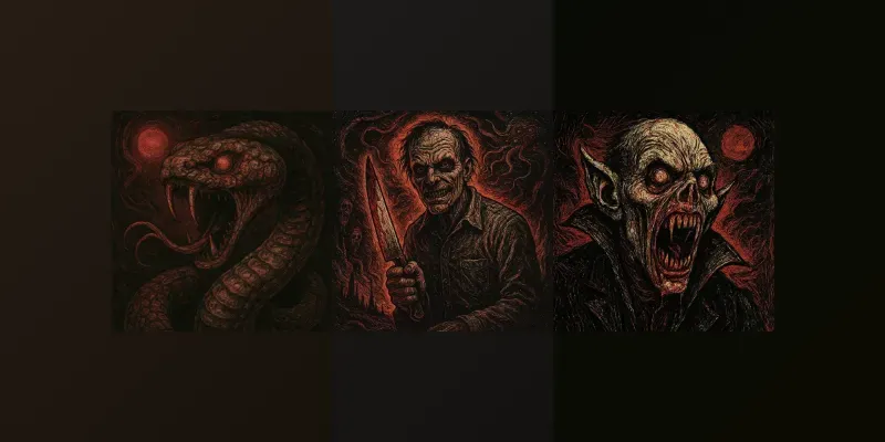 Horror Gothic Illustrations Creepy Paints generated by undefined