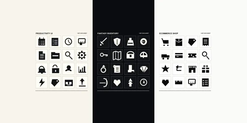 Monochrome Pixel App Icons generated by undefined