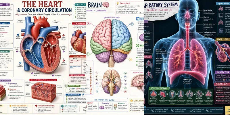 Medical Anatomy Infographics generated by undefined