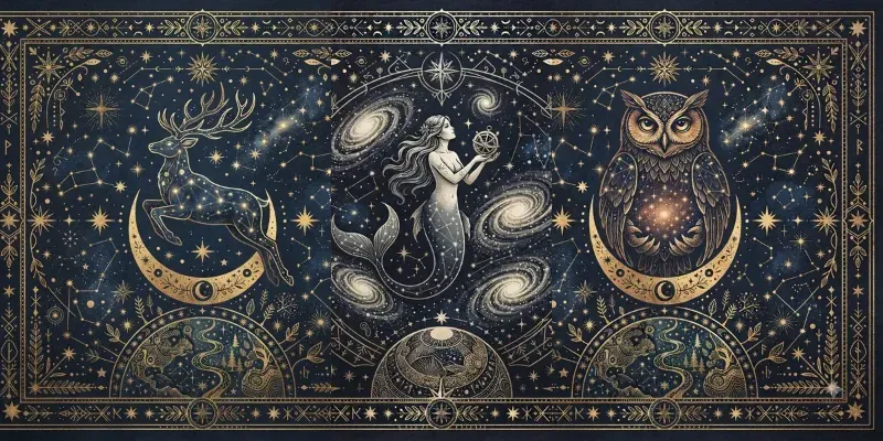 Celestial Folkart Constellation Maps generated by undefined