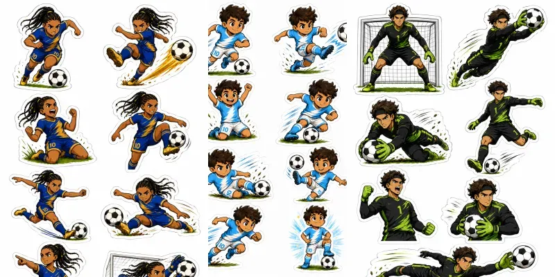 Football Player Sticker Pack Gens generated by undefined