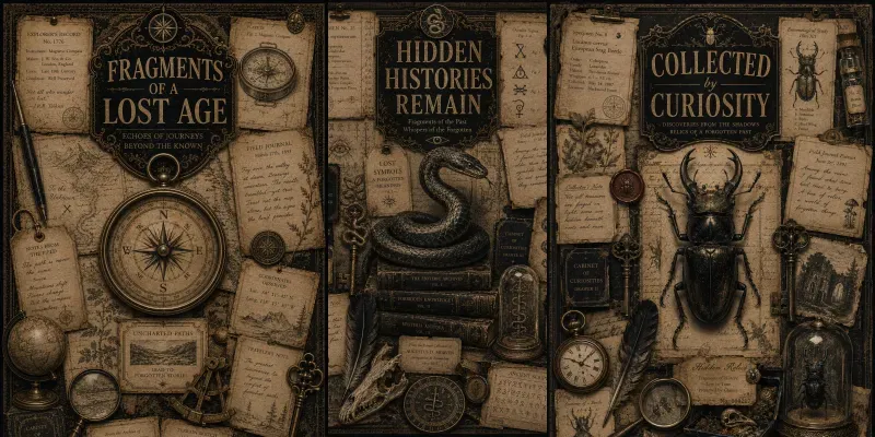 Vintage Curiosity Cabinet generated by undefined