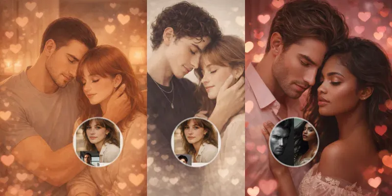 Valentines Day Couple Images generated by undefined