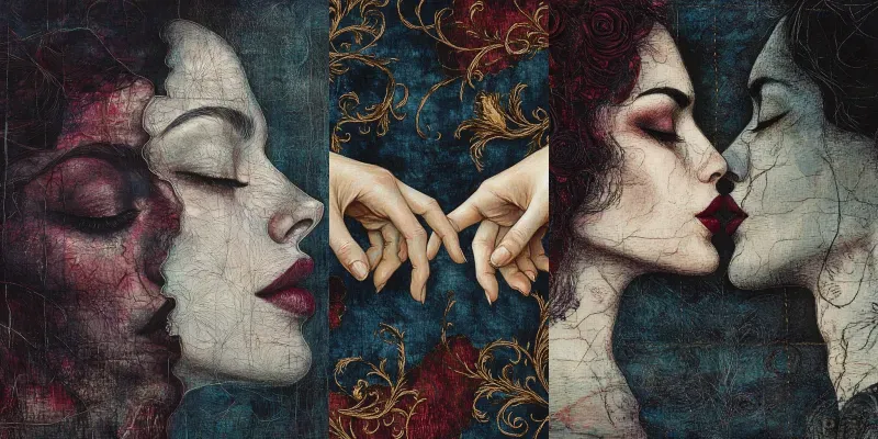 Lovers Interwoven By Time generated by undefined