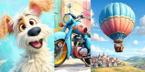 Render Pastel Whimsy Storybook Glows generated by midjourney