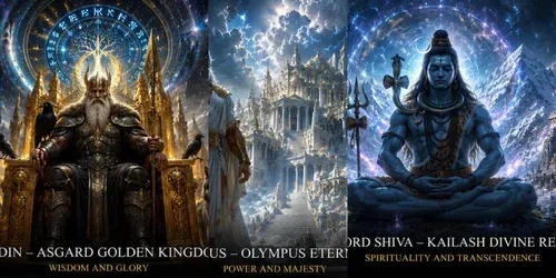 Mythological Gods Divine Realms generated by chatgpt-image