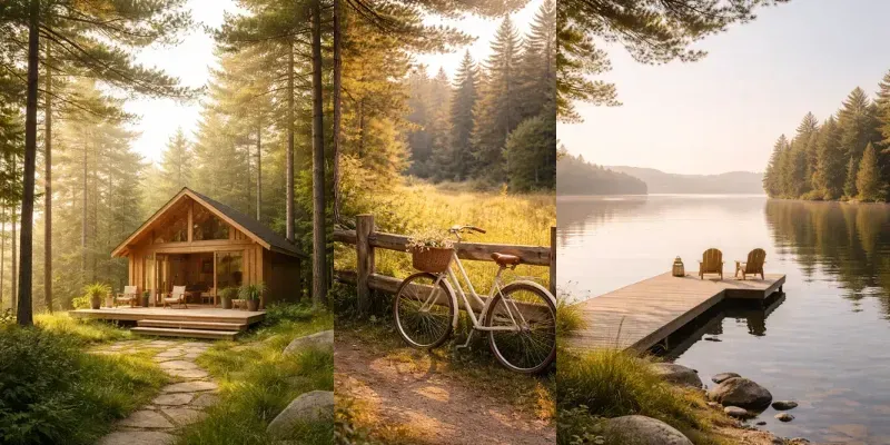 Minimal Lodge Summer Wallpapers generated by undefined