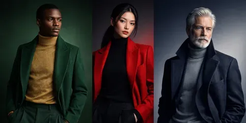 Premium High Fashion Duo Tone Portraits generated by chatgpt-image